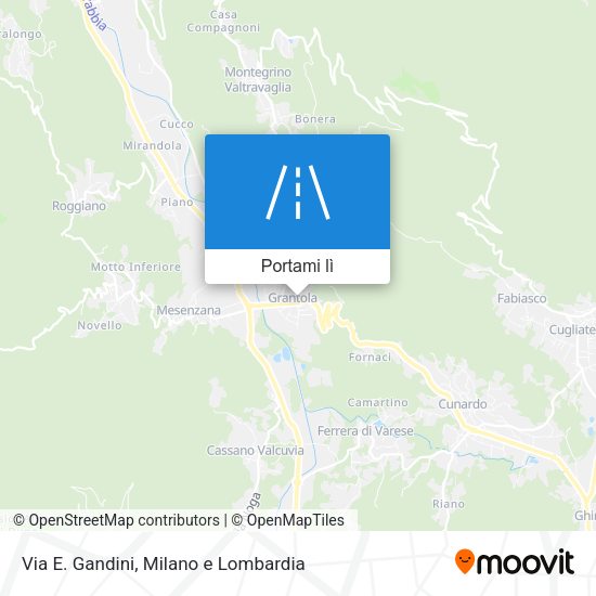 Mappa Via E. Gandini