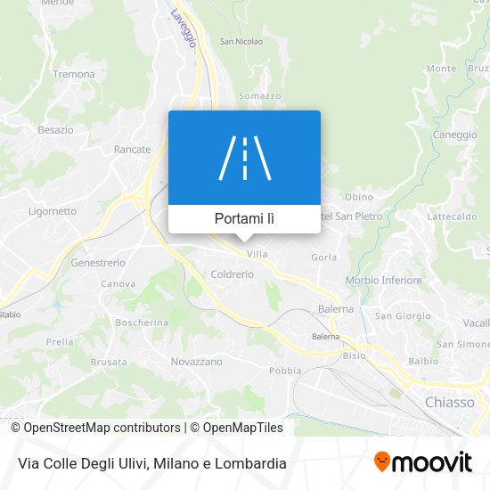 Mappa Via Colle Degli Ulivi