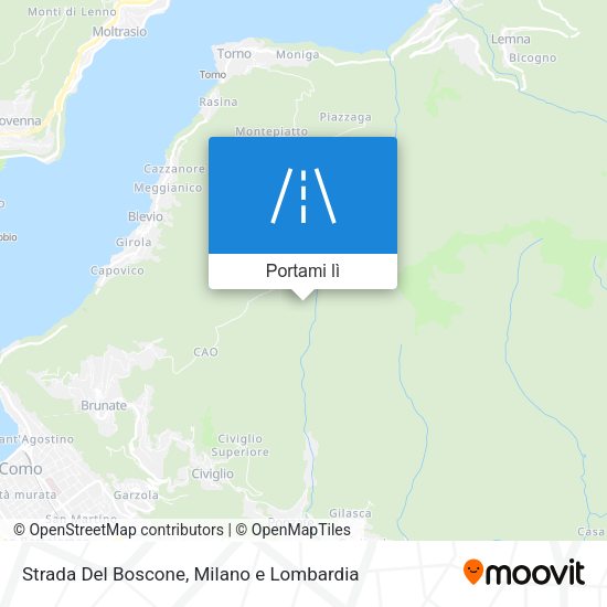 Mappa Strada Del Boscone