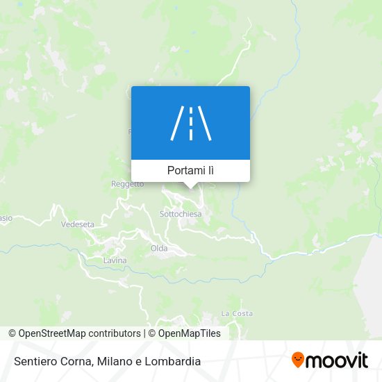 Mappa Sentiero Corna