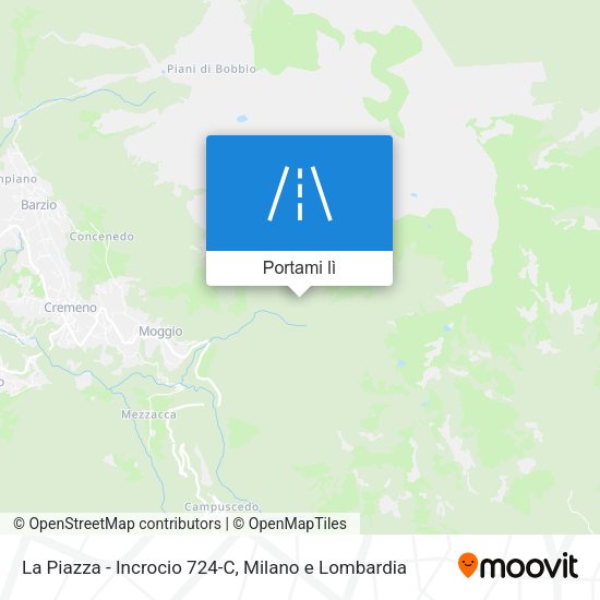 Mappa La Piazza - Incrocio 724-C