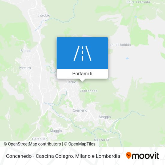 Mappa Concenedo - Cascina Colagro
