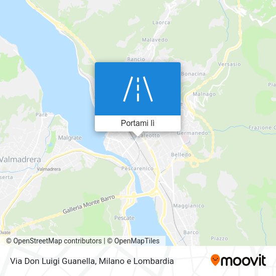 Mappa Via Don Luigi Guanella