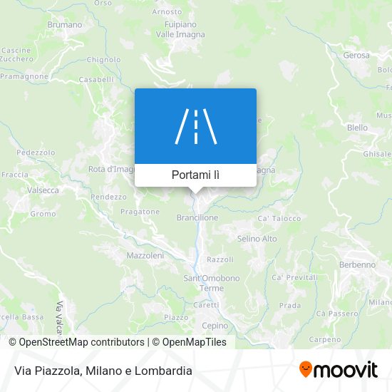 Mappa Via Piazzola