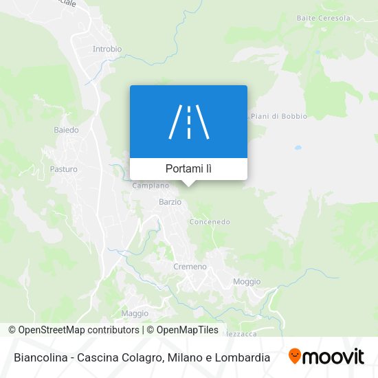 Mappa Biancolina - Cascina Colagro