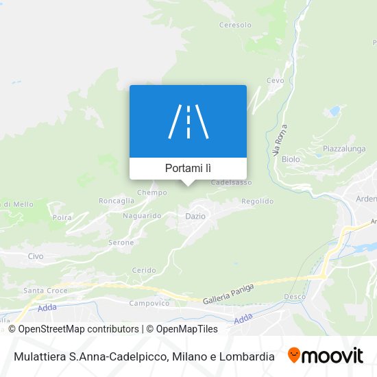 Mappa Mulattiera S.Anna-Cadelpicco