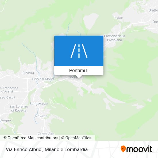 Mappa Via Enrico Albrici