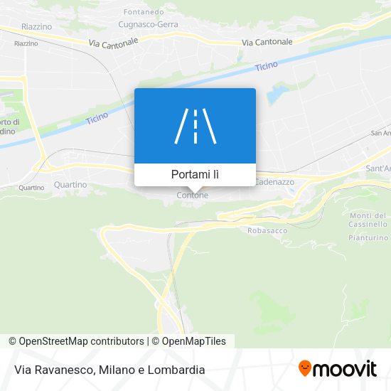 Mappa Via Ravanesco