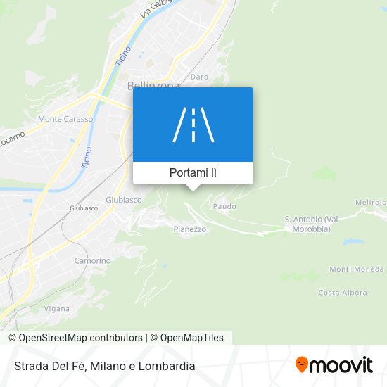 Mappa Strada Del Fé