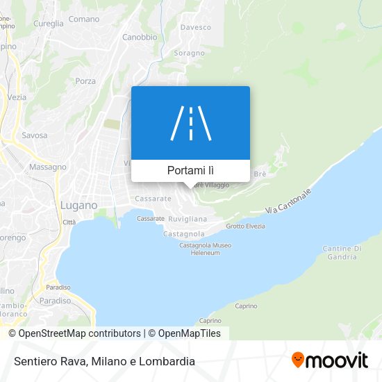 Mappa Sentiero Rava