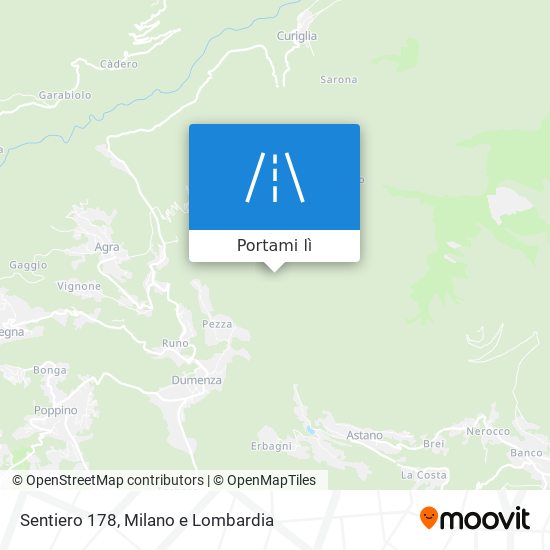 Mappa Sentiero 178