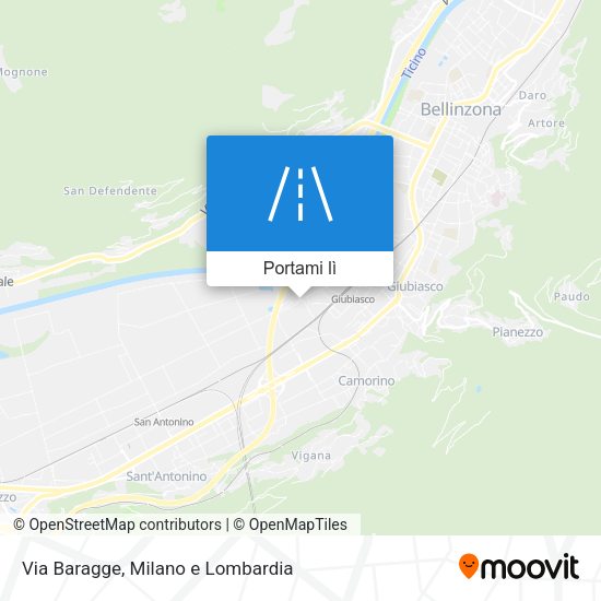Mappa Via Baragge