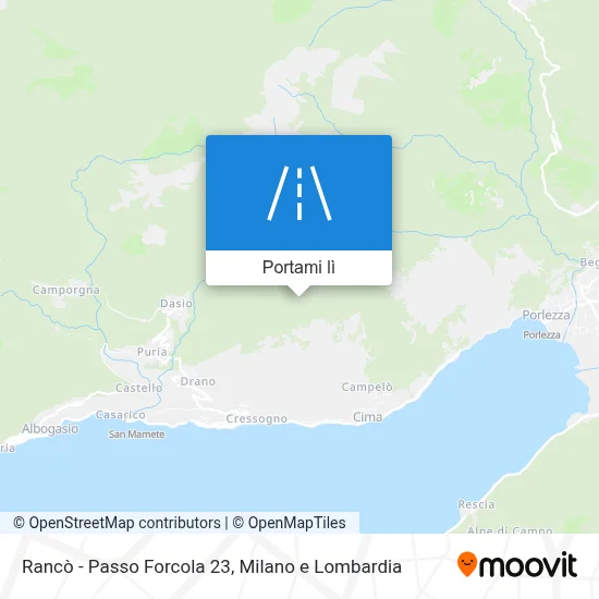 Mappa Rancò - Passo Forcola 23