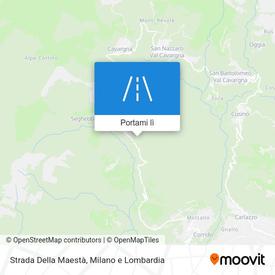 Mappa Strada Della Maestà