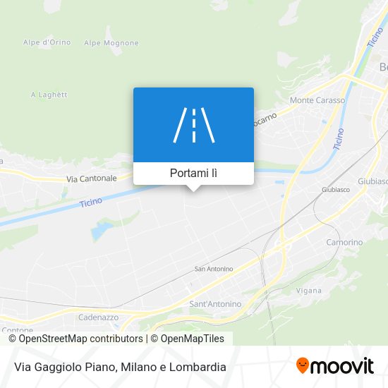 Mappa Via Gaggiolo Piano