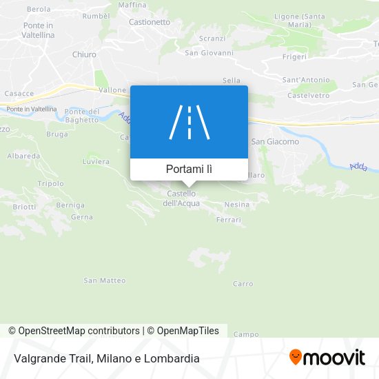 Mappa Valgrande Trail