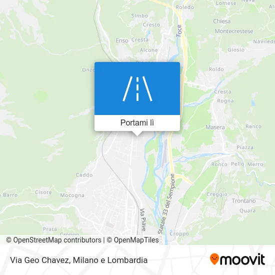 Mappa Via Geo Chavez