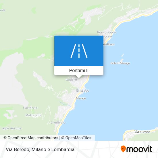 Mappa Via Beredo