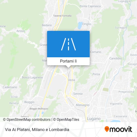 Mappa Via Ai Platani
