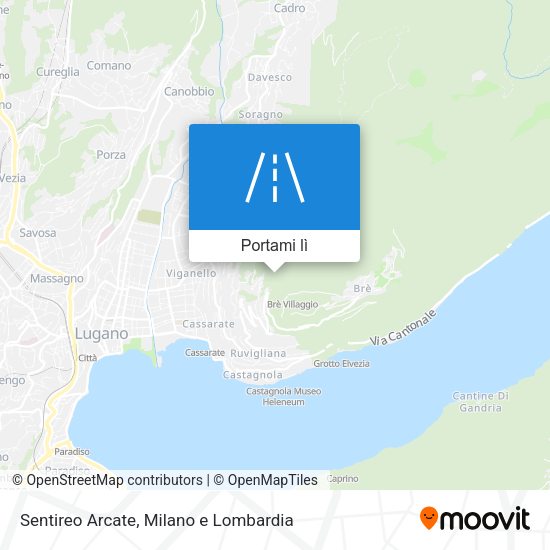 Mappa Sentireo Arcate