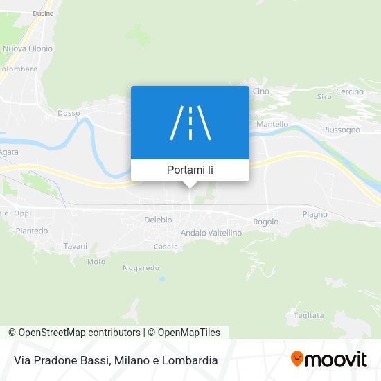 Mappa Via Pradone Bassi