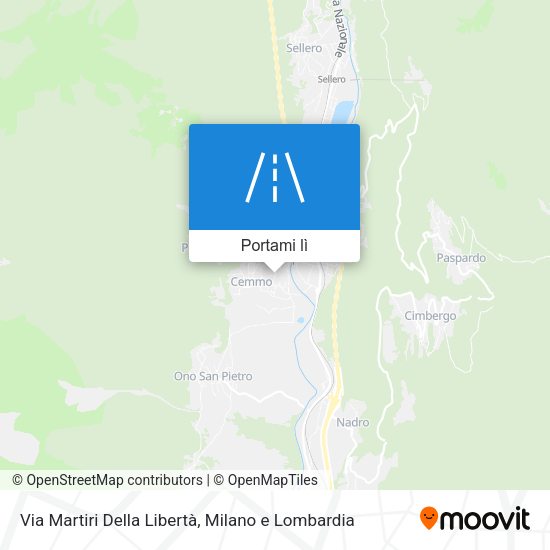Mappa Via Martiri Della Libertà