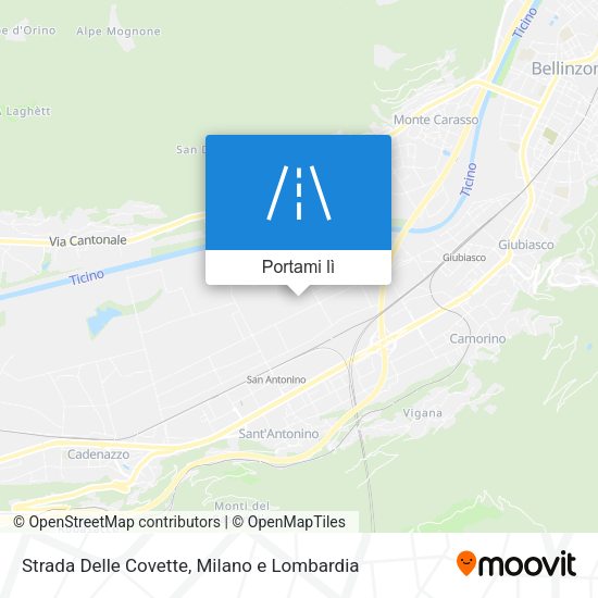 Mappa Strada Delle Covette