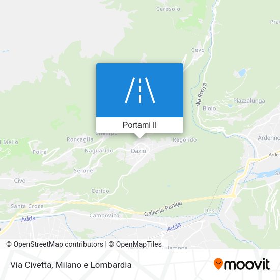 Mappa Via Civetta