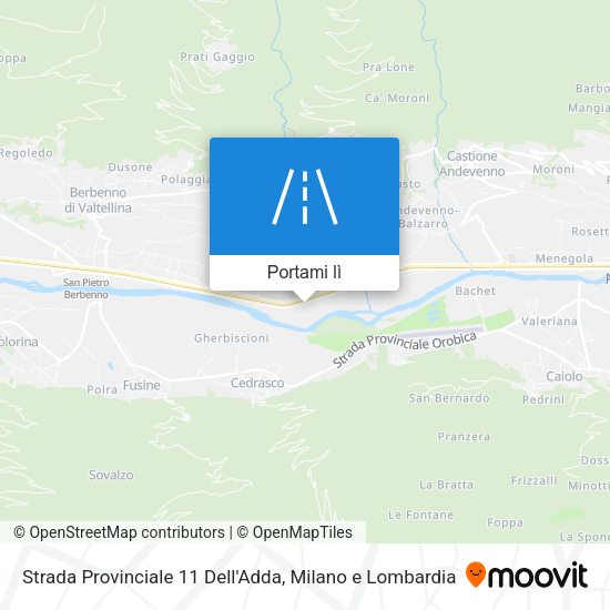 Mappa Strada Provinciale 11 Dell'Adda