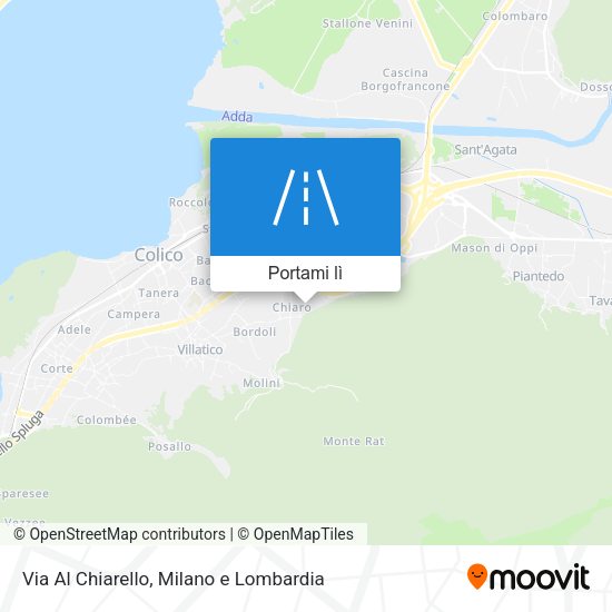 Mappa Via Al Chiarello