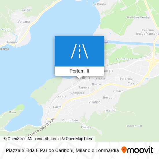 Mappa Piazzale Elda E Paride Cariboni