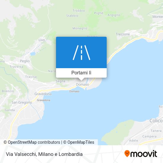 Mappa Via Valsecchi
