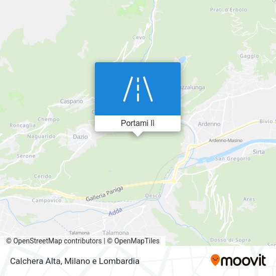 Mappa Calchera Alta