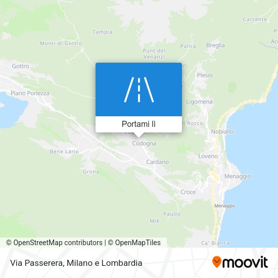 Mappa Via Passerera