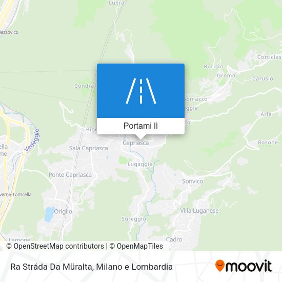 Mappa Ra Stráda Da Müralta
