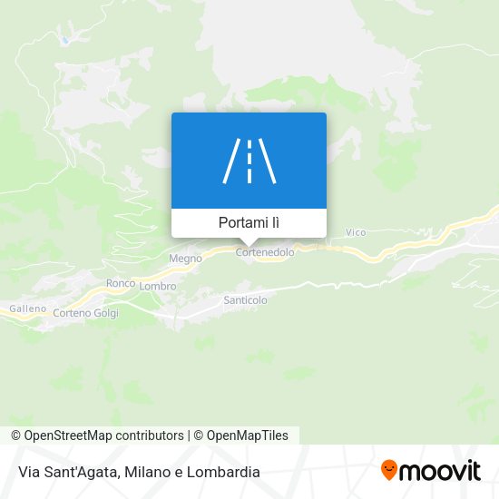 Mappa Via Sant'Agata
