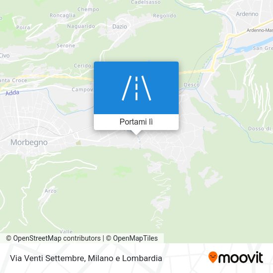 Mappa Via Venti Settembre