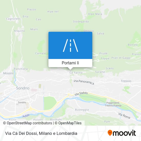 Mappa Via Cà Dei Dossi