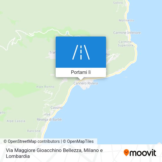 Mappa Via Maggiore Gioacchino Bellezza