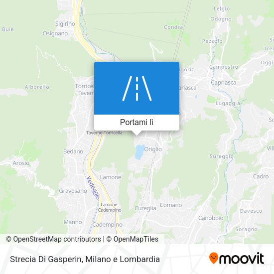 Mappa Strecia Di Gasperin