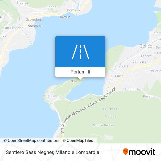 Mappa Sentiero Sass Negher