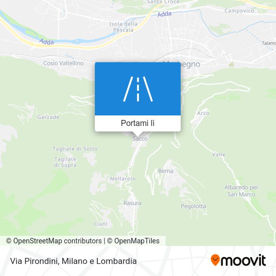 Mappa Via Pirondini