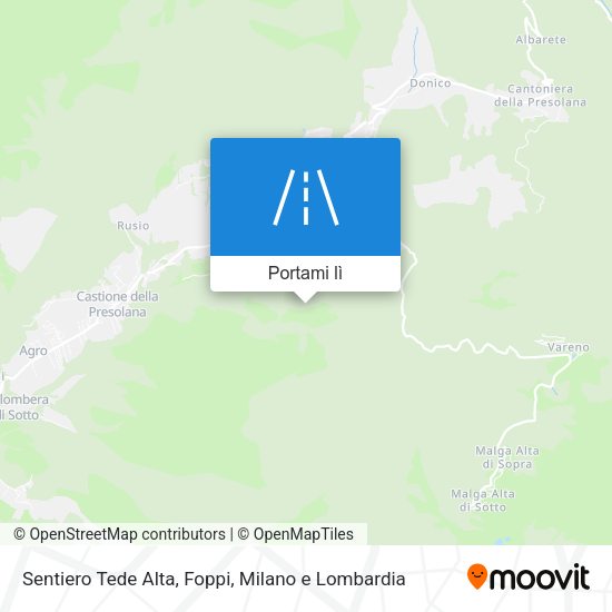 Mappa Sentiero Tede Alta, Foppi