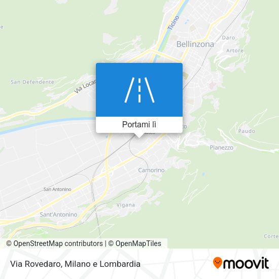 Mappa Via Rovedaro