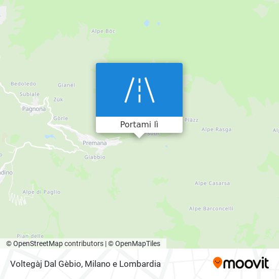 Mappa Voltegàj Dal Gèbio