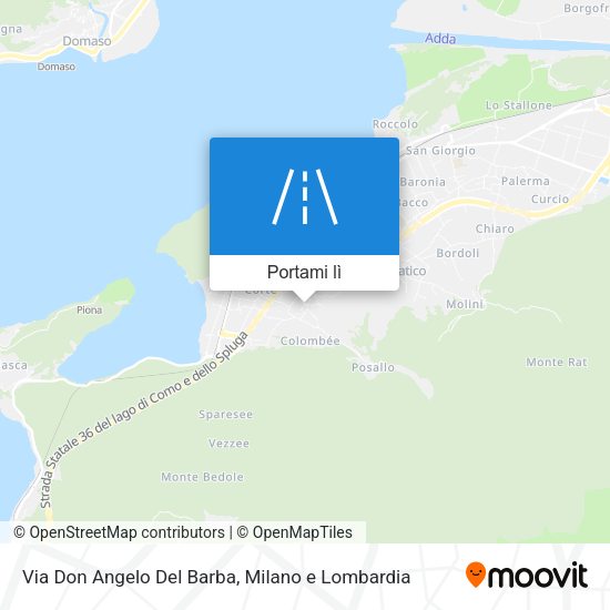 Mappa Via Don Angelo Del Barba