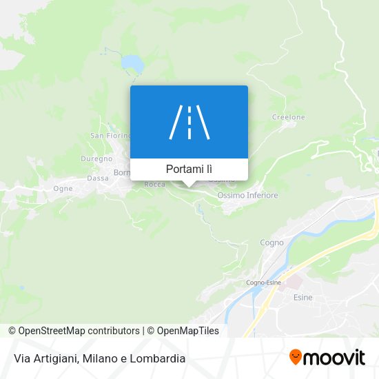 Mappa Via Artigiani