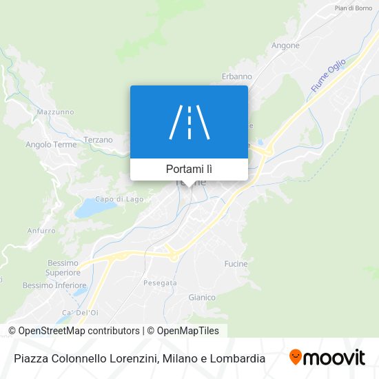 Mappa Piazza Colonnello Lorenzini