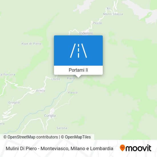 Mappa Mulini Di Piero - Monteviasco