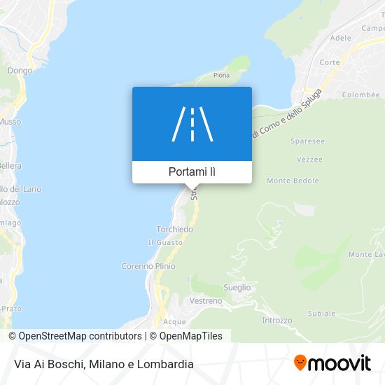 Mappa Via Ai Boschi